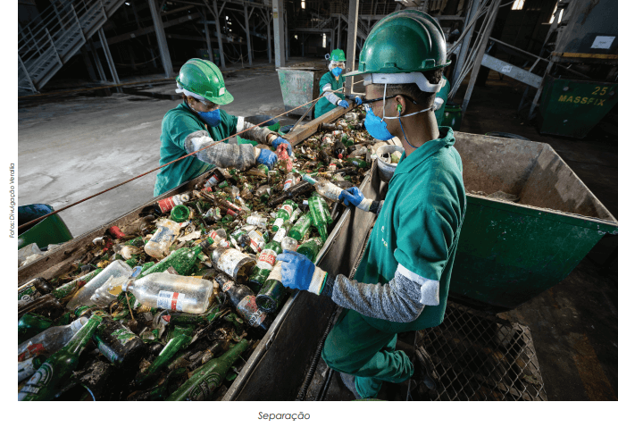 Vidro é 100% reciclável infinito e se transforma em novo produto sem perder qualidade ou pureza